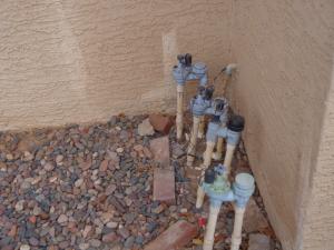 a newly installed backflow system by our Plantation irrigation repair team